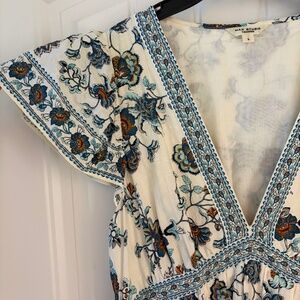 Women’s Maxi Dress Floral V neck